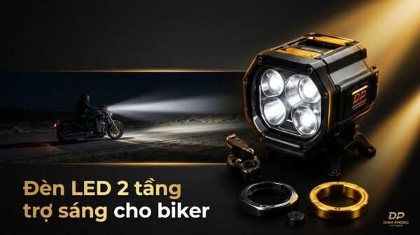 Banner đèn LED 2 tầng trợ sáng