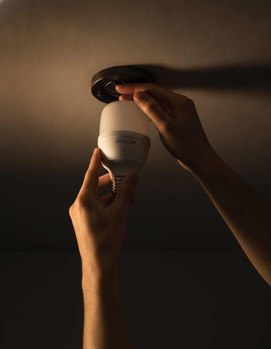Lắp đặt đèn LED Bulb 10W E27