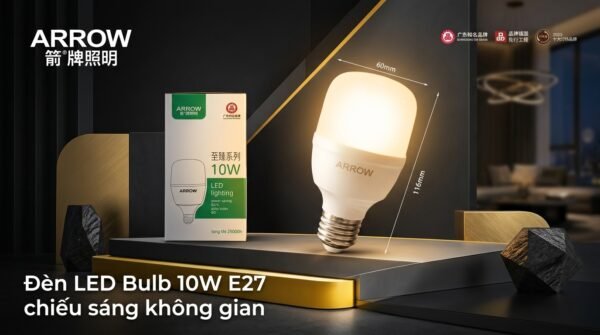 Đèn LED Bulb 10W E27 trong không gian phòng khách