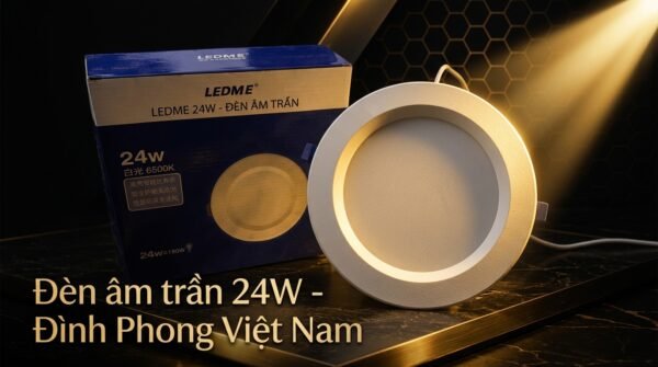 Đèn âm trần 24W chính hãng