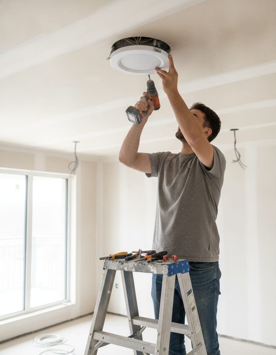 Lắp đặt đèn âm trần 24W