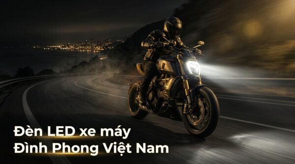 Xe máy đèn LED ban đêm